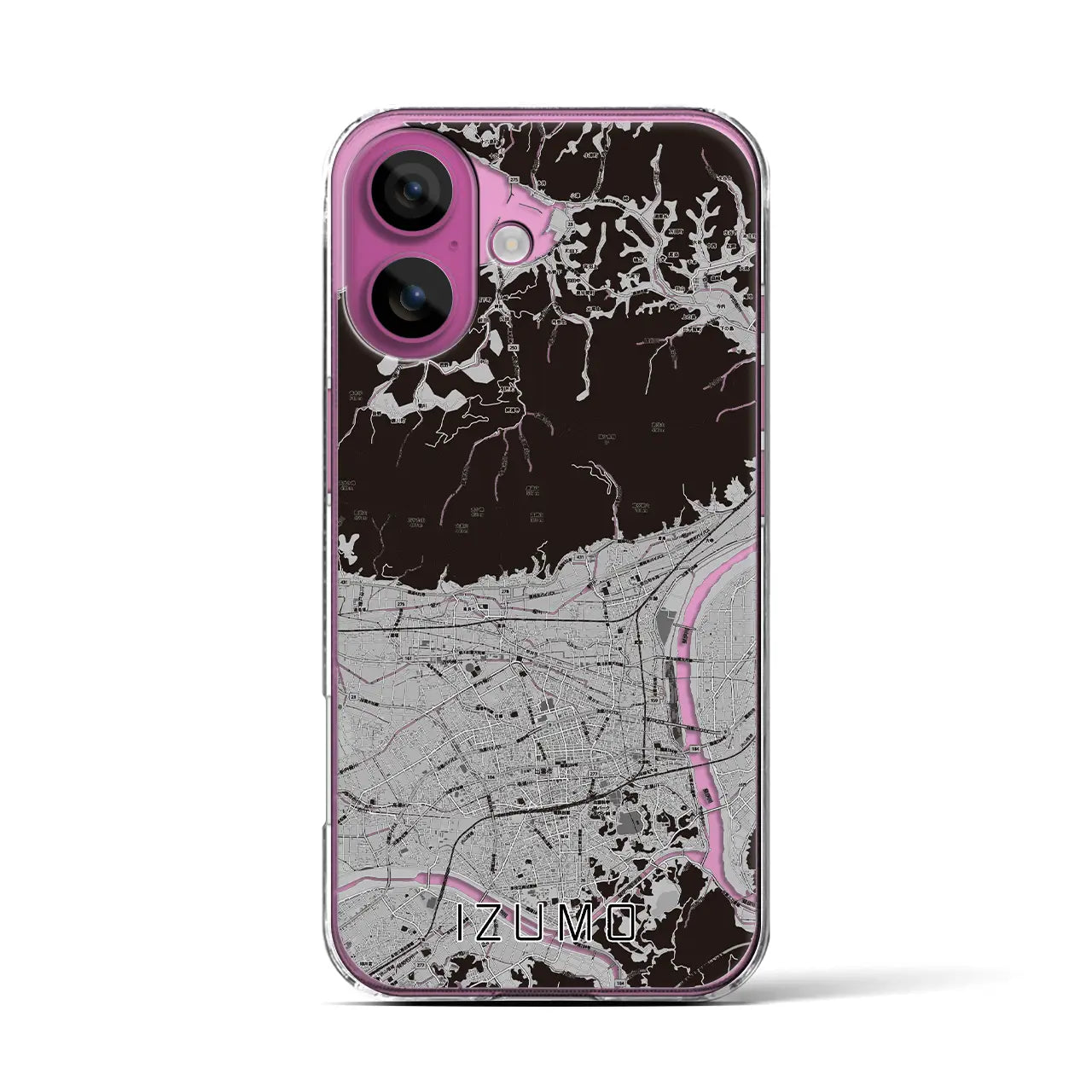 【出雲(島根県)】地図柄iPhoneケース(クリアタイプ)