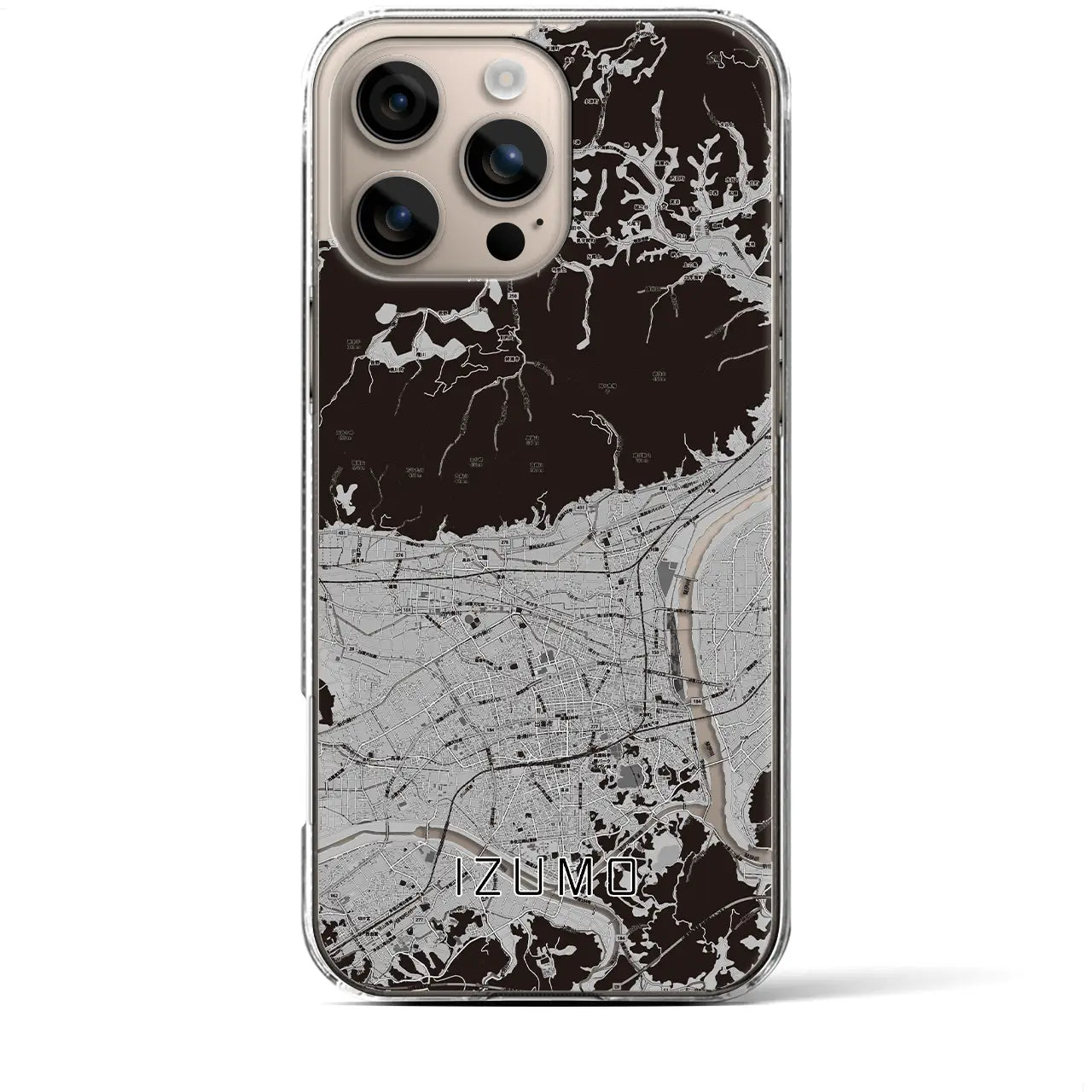 【出雲(島根県)】地図柄iPhoneケース(クリアタイプ)