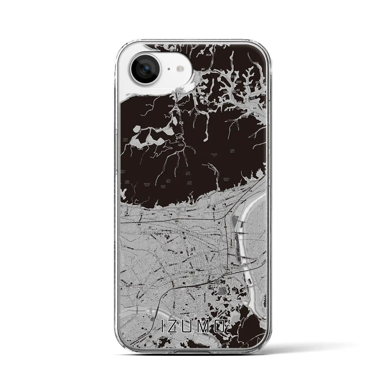 【出雲(島根県)】地図柄iPhoneケース(クリアタイプ)