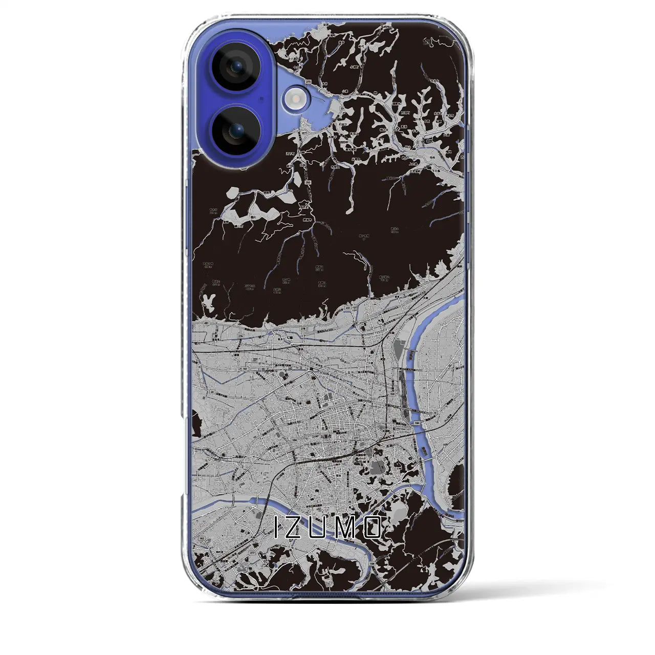 【出雲(島根県)】地図柄iPhoneケース(クリアタイプ)