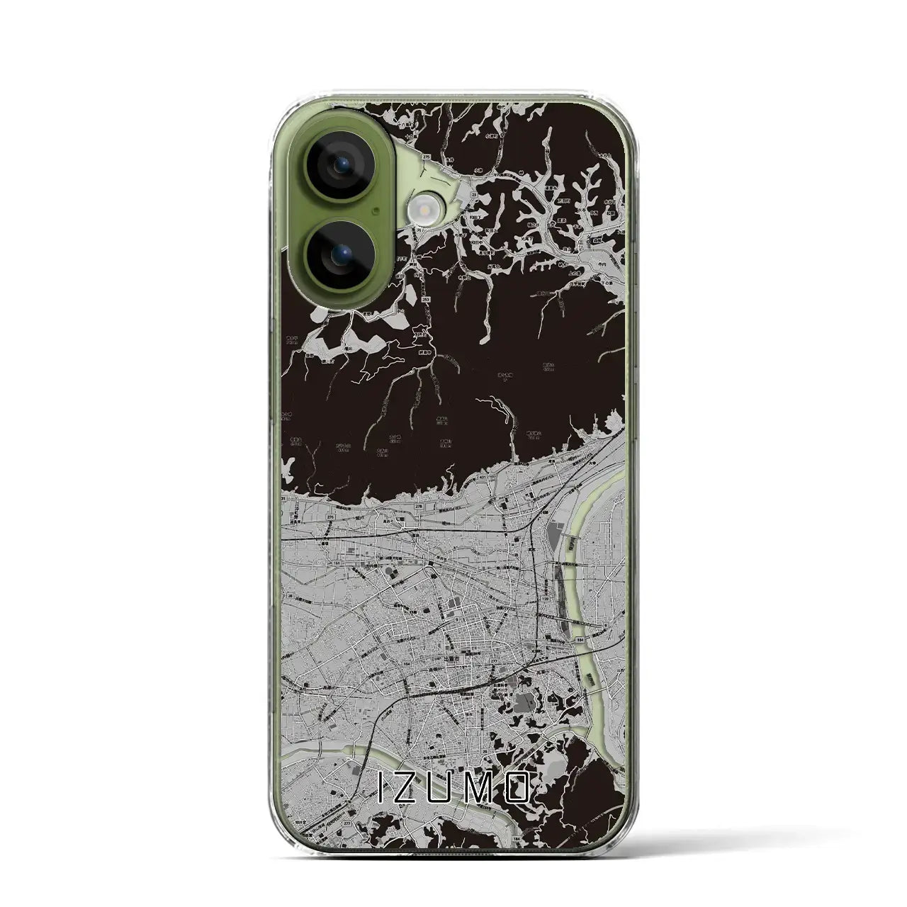 【出雲(島根県)】地図柄iPhoneケース(クリアタイプ)