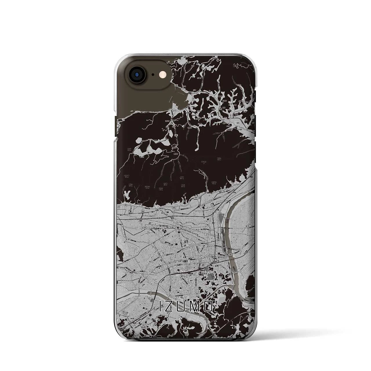 【出雲(島根県)】地図柄iPhoneケース(クリアタイプ)