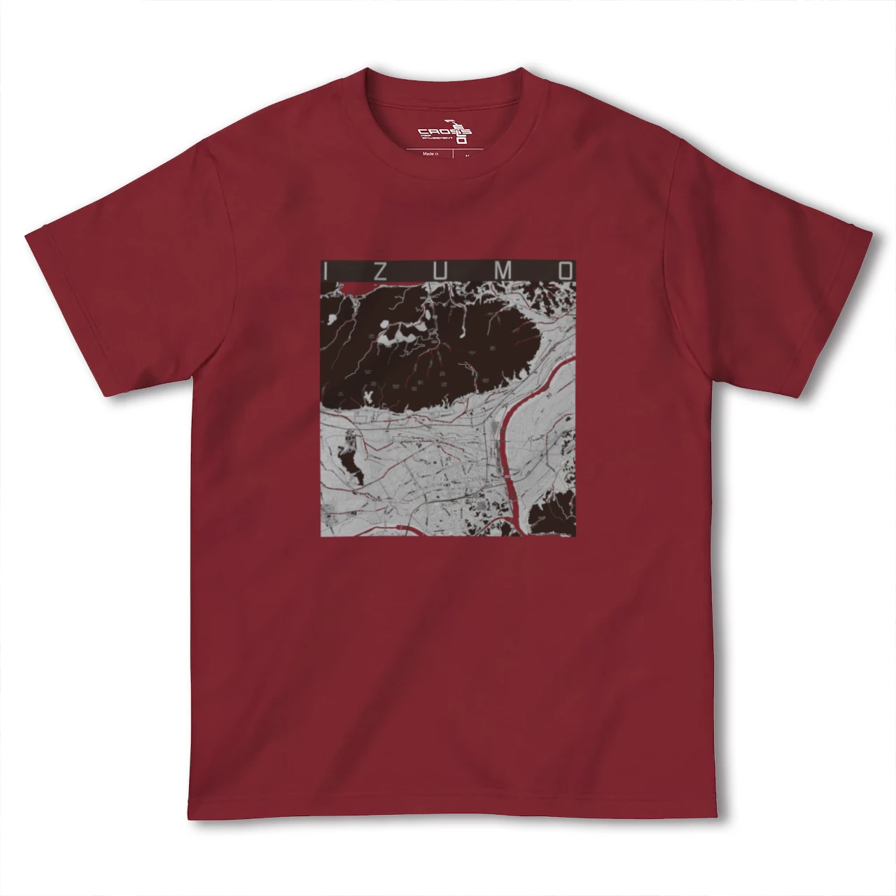 【出雲(島根県)】地図柄ヘビーウェイトTシャツ
