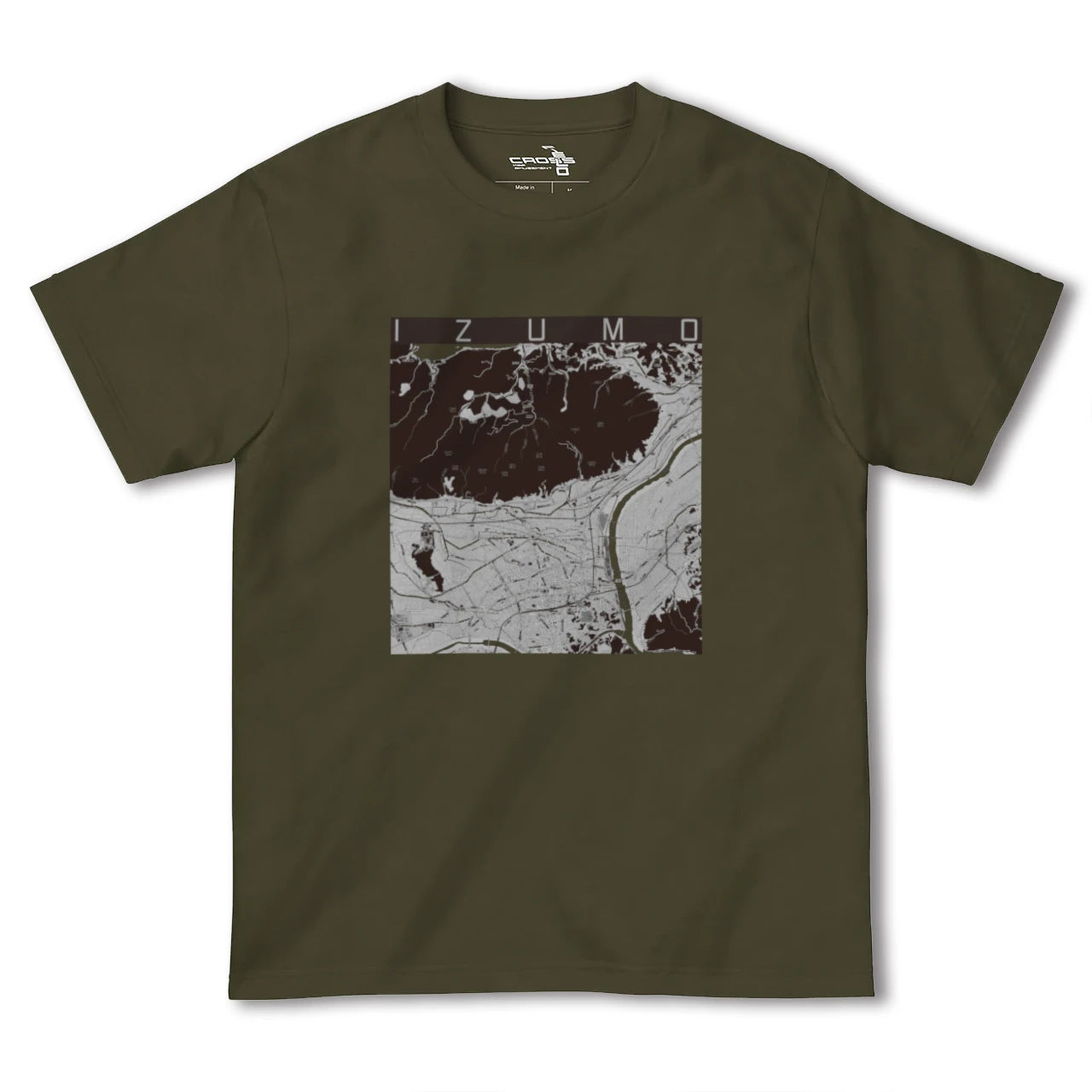 【出雲(島根県)】地図柄ヘビーウェイトTシャツ