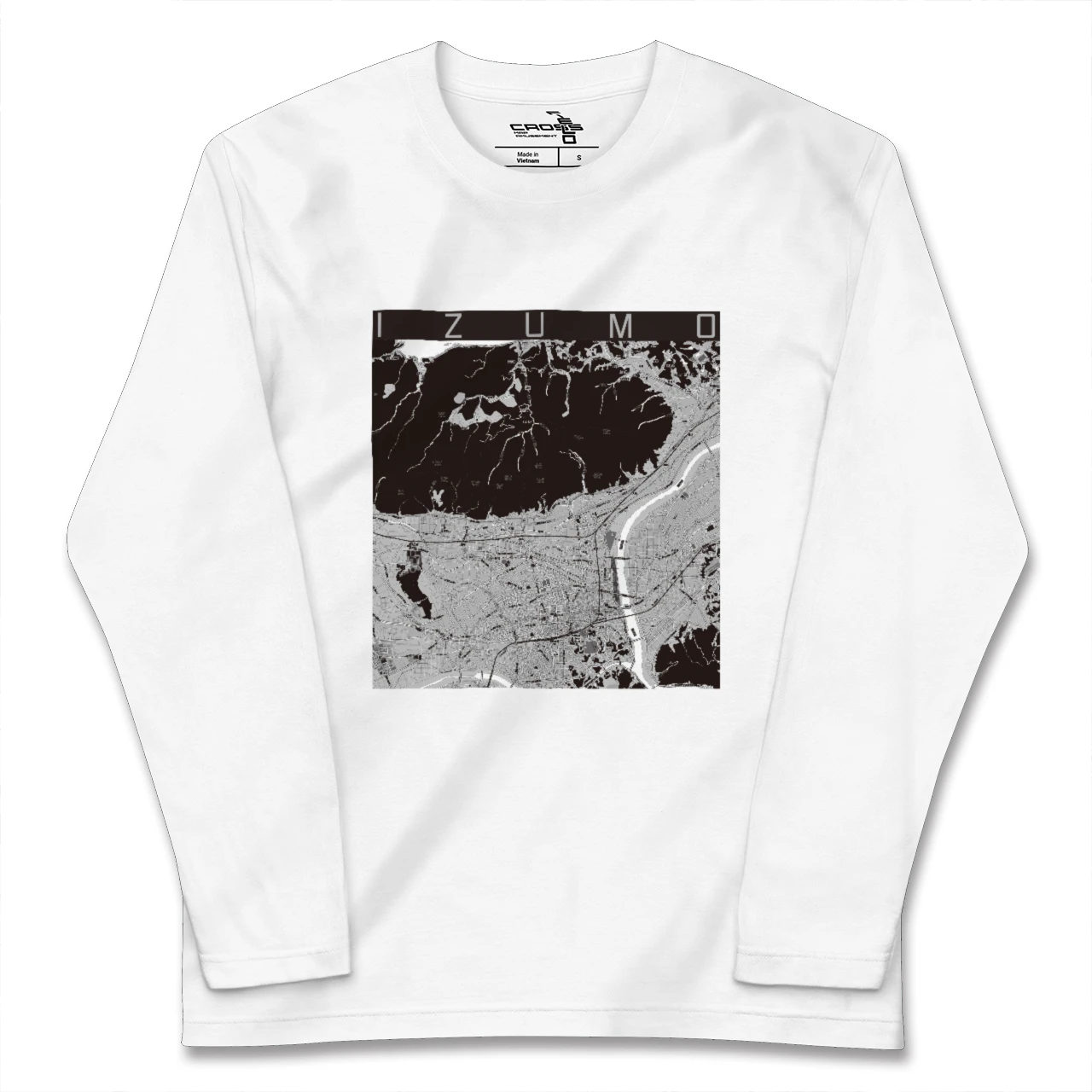 【出雲(島根県)】地図柄ロングスリーブTシャツ