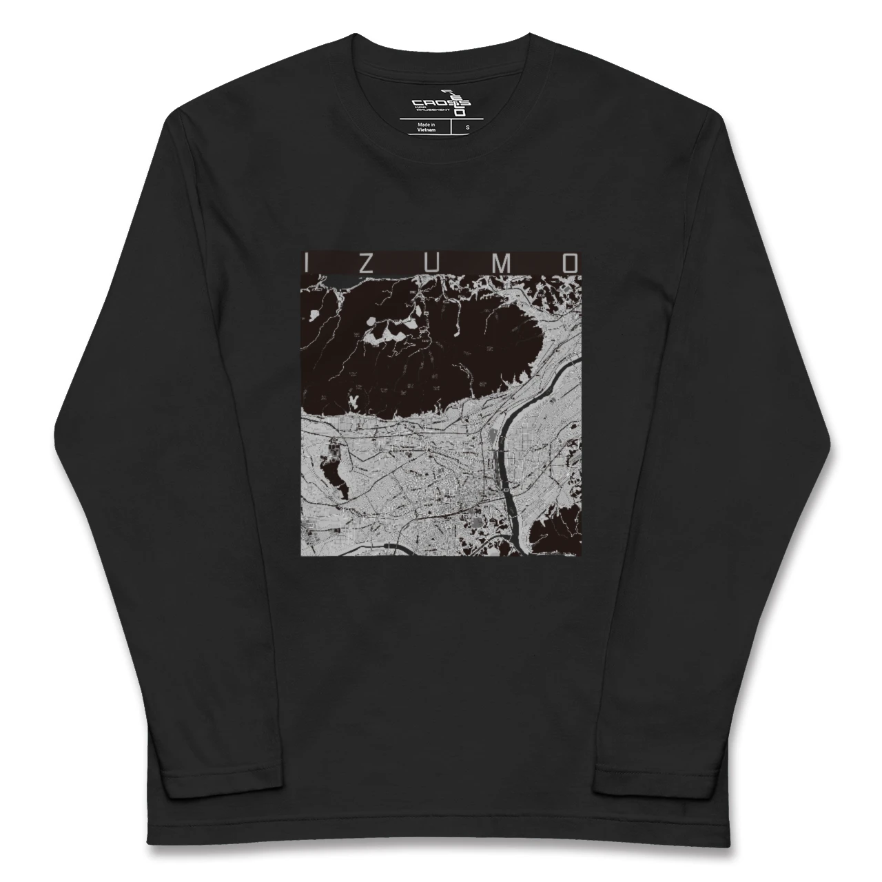 【出雲(島根県)】地図柄ロングスリーブTシャツ