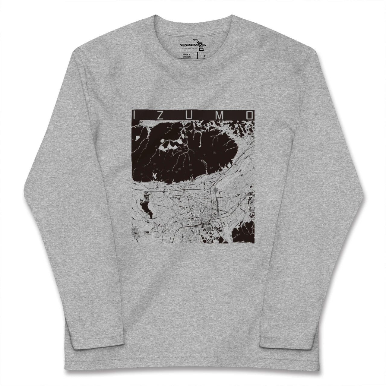 【出雲(島根県)】地図柄ロングスリーブTシャツ