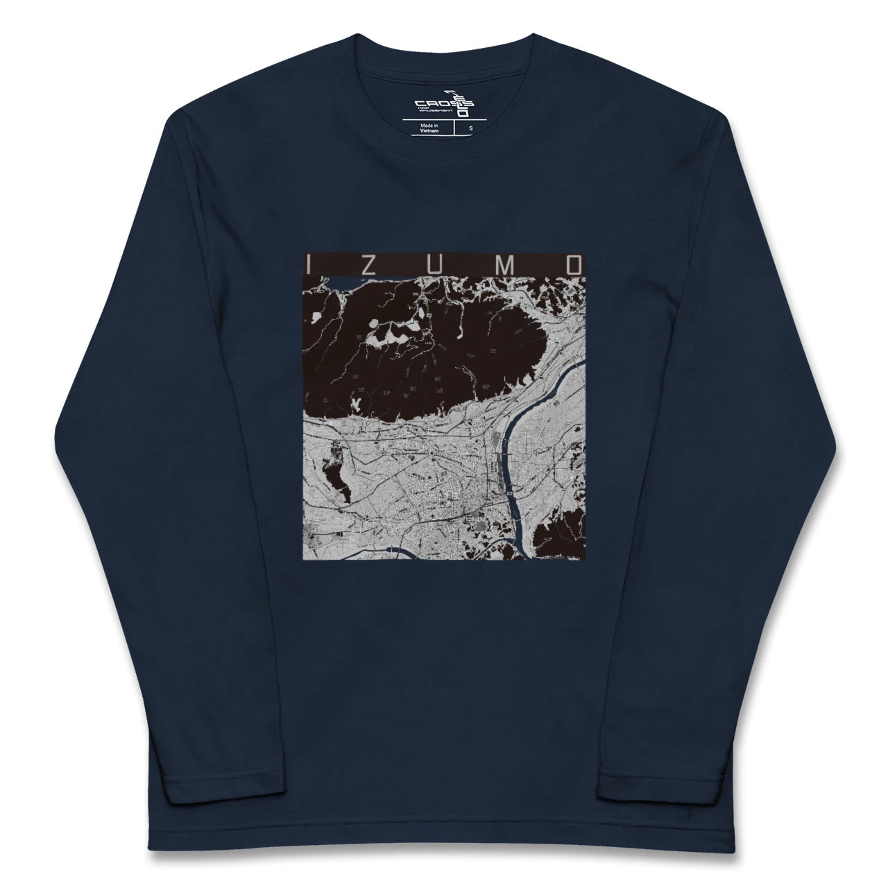 【出雲(島根県)】地図柄ロングスリーブTシャツ