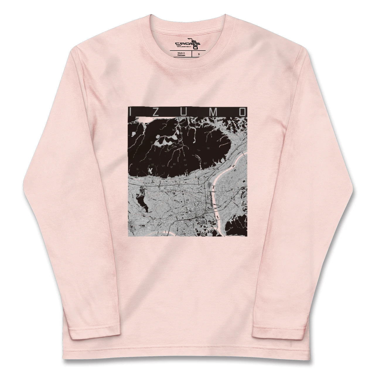 【出雲(島根県)】地図柄ロングスリーブTシャツ