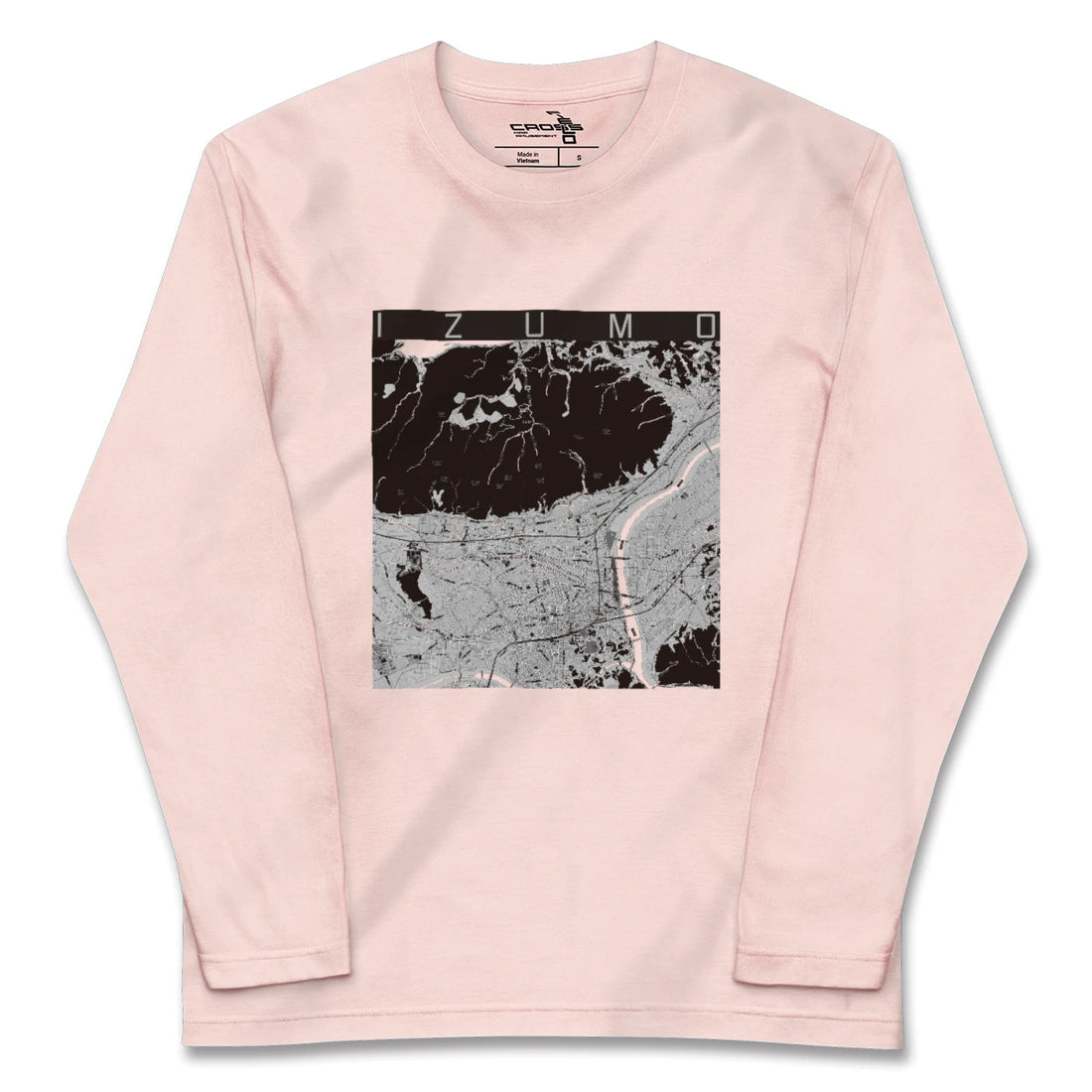 【出雲(島根県)】地図柄ロングスリーブTシャツ