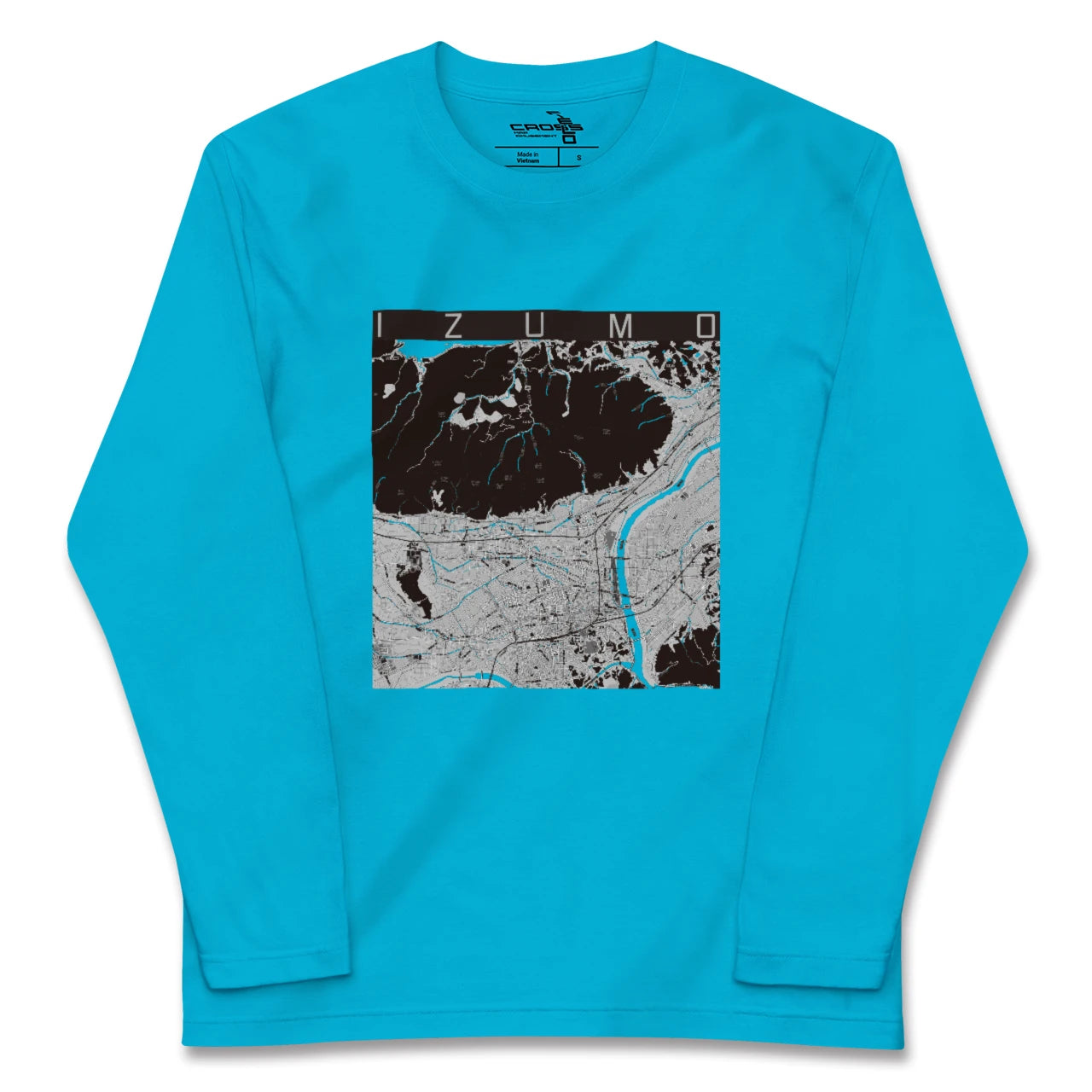 【出雲(島根県)】地図柄ロングスリーブTシャツ