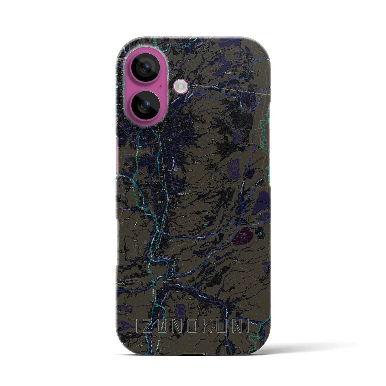 【伊豆の国(静岡県)】地図柄iPhoneケース(バックカバータイプ)