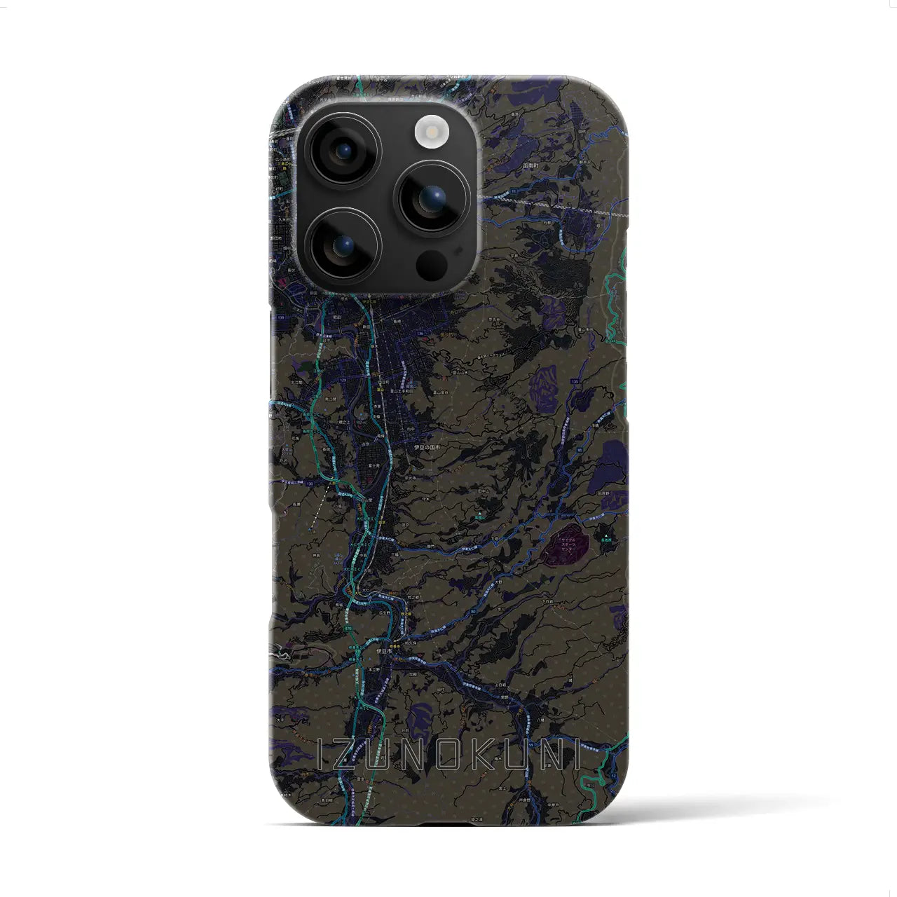 【伊豆の国(静岡県)】地図柄iPhoneケース(バックカバータイプ)