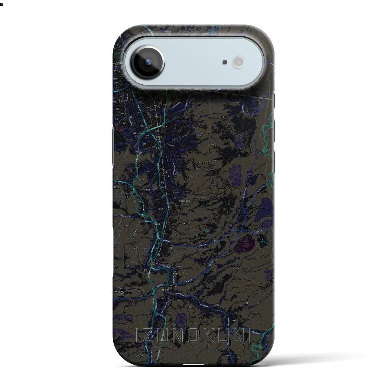 【伊豆の国(静岡県)】地図柄iPhoneケース(バックカバータイプ)