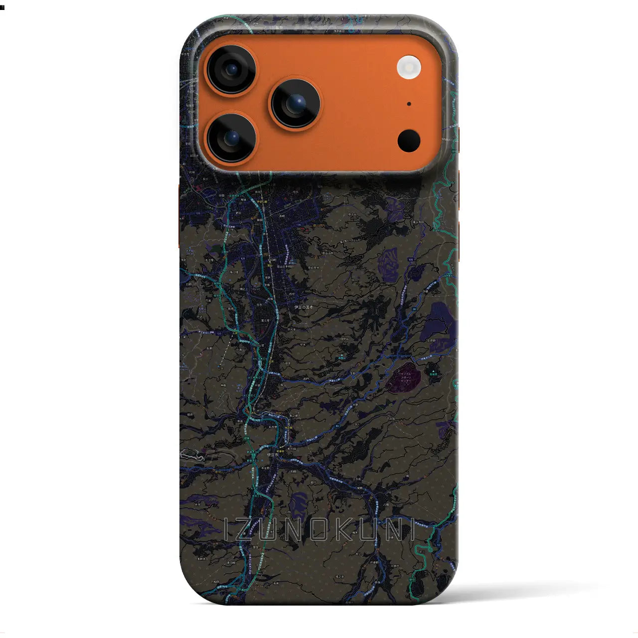 【伊豆の国(静岡県)】地図柄iPhoneケース(バックカバータイプ)
