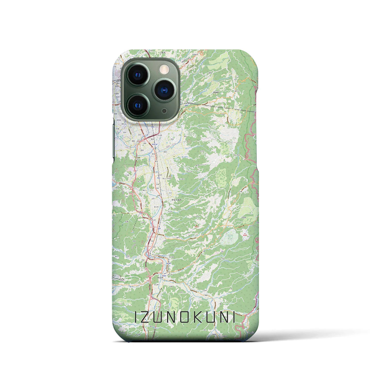 【伊豆の国(静岡県)】地図柄iPhoneケース(バックカバータイプ)