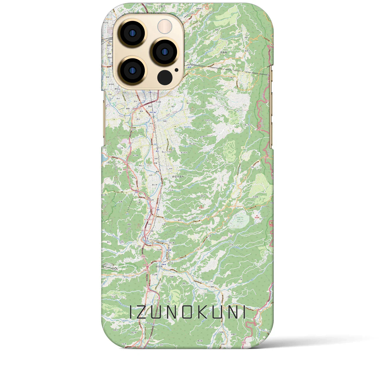 【伊豆の国(静岡県)】地図柄iPhoneケース(バックカバータイプ)