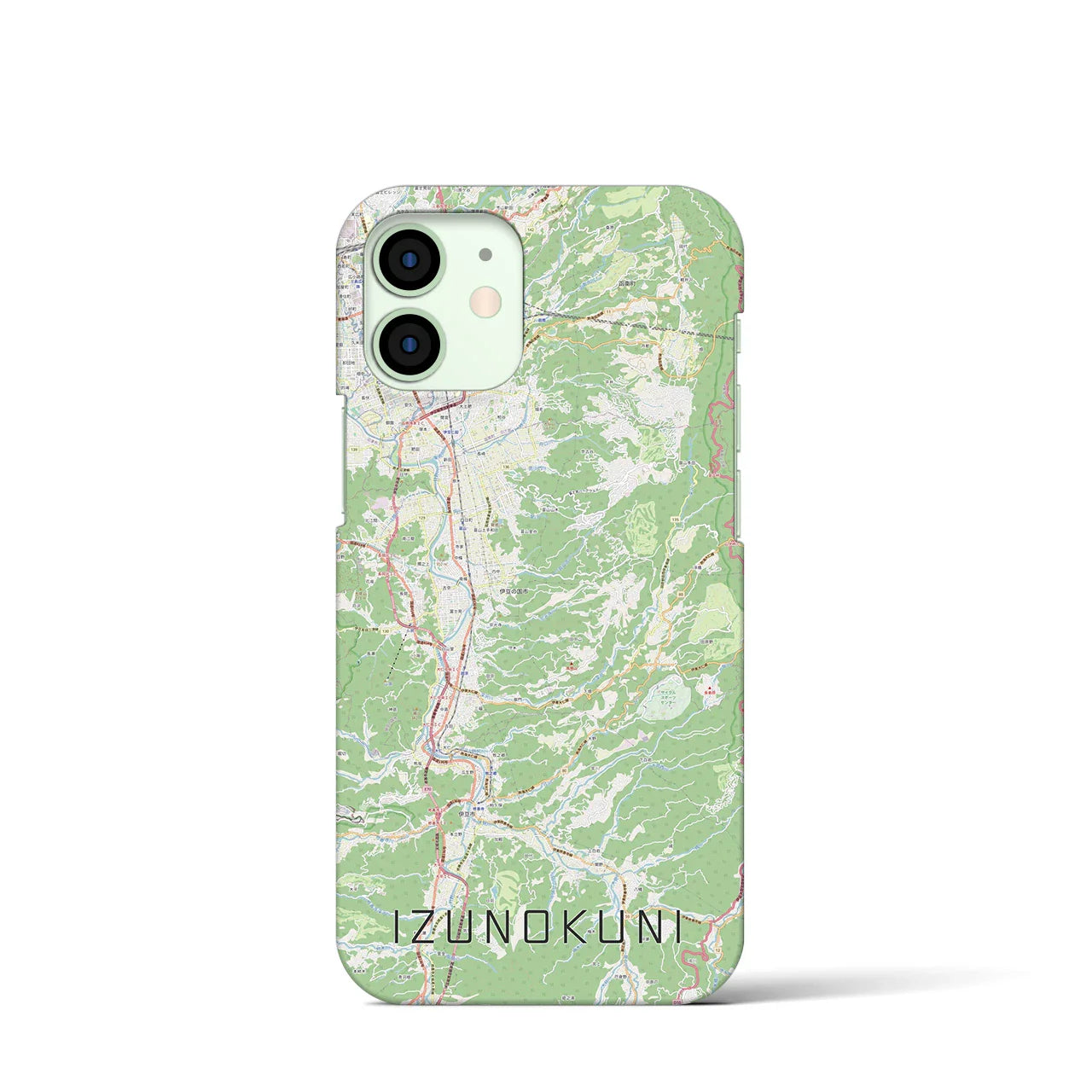 【伊豆の国(静岡県)】地図柄iPhoneケース(バックカバータイプ)