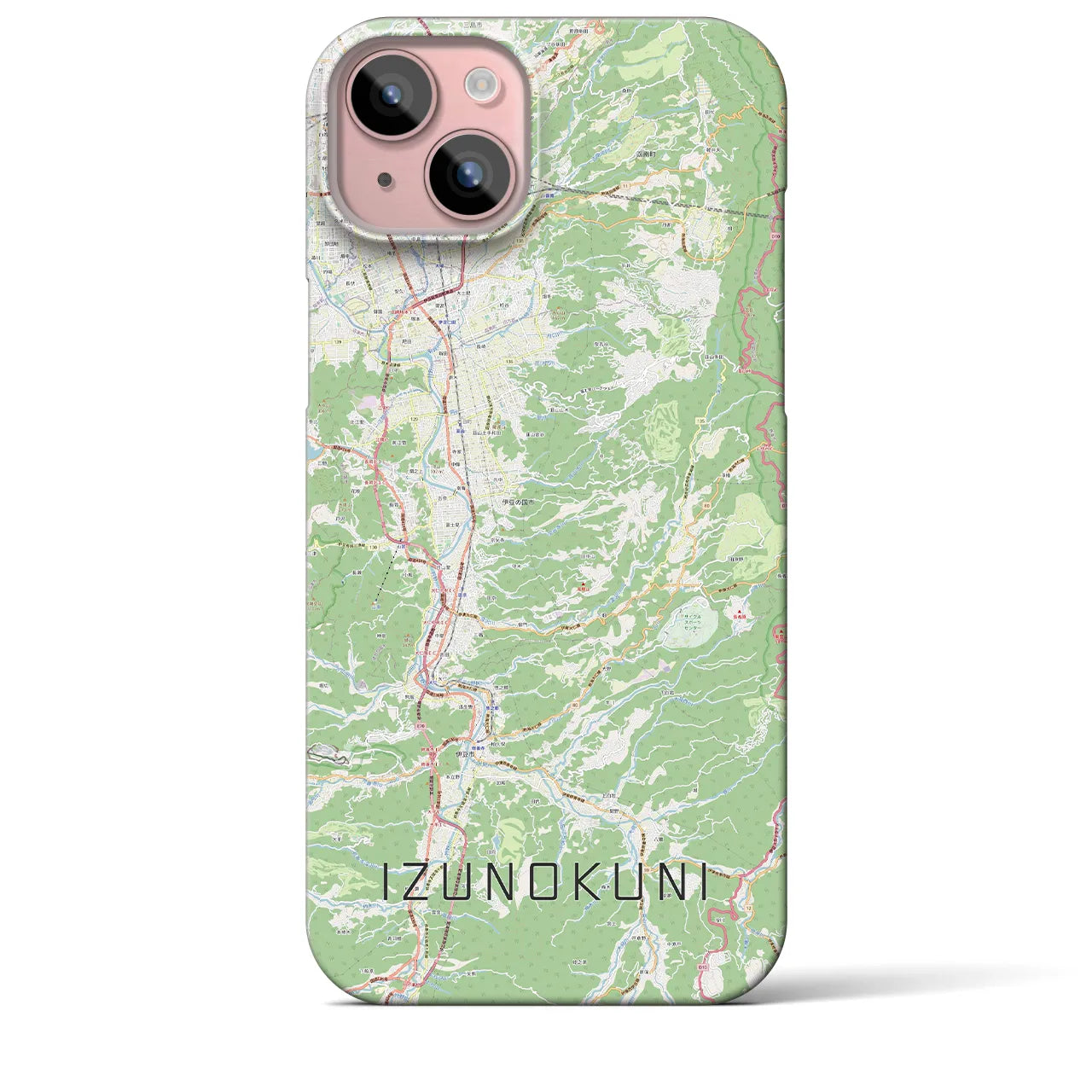 【伊豆の国(静岡県)】地図柄iPhoneケース(バックカバータイプ)