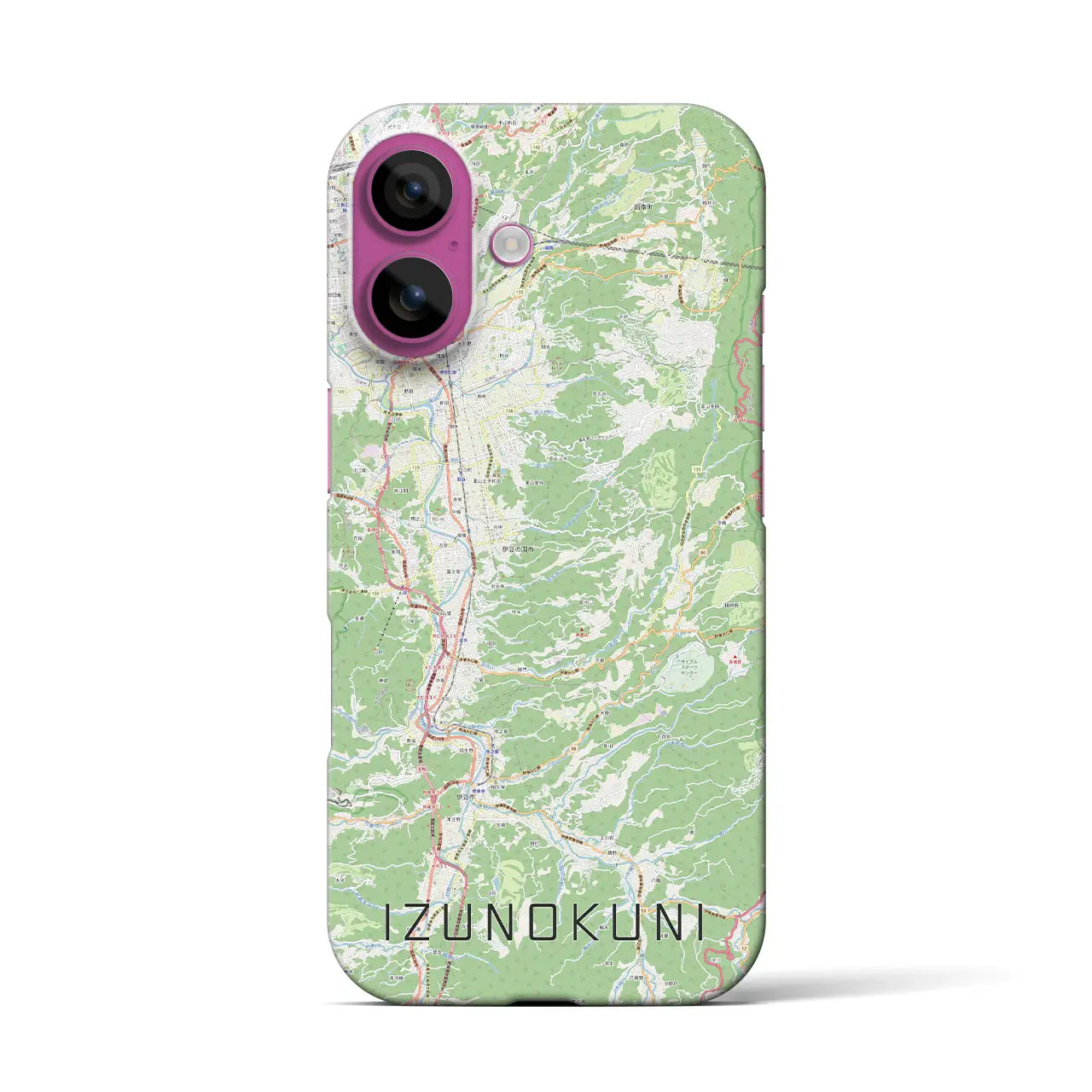 【伊豆の国(静岡県)】地図柄iPhoneケース(バックカバータイプ)