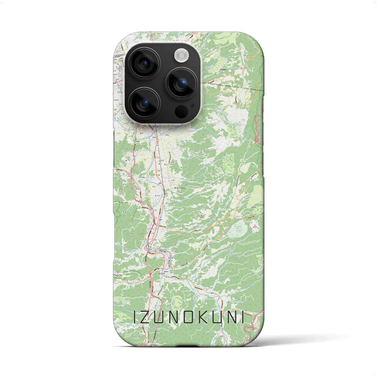 【伊豆の国(静岡県)】地図柄iPhoneケース(バックカバータイプ)