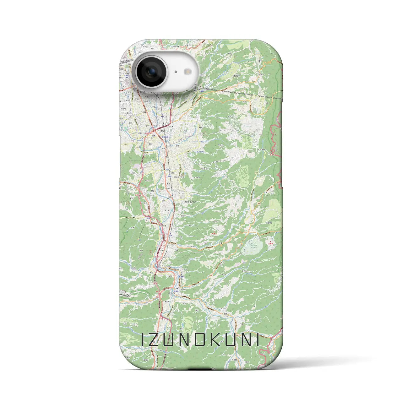 【伊豆の国(静岡県)】地図柄iPhoneケース(バックカバータイプ)