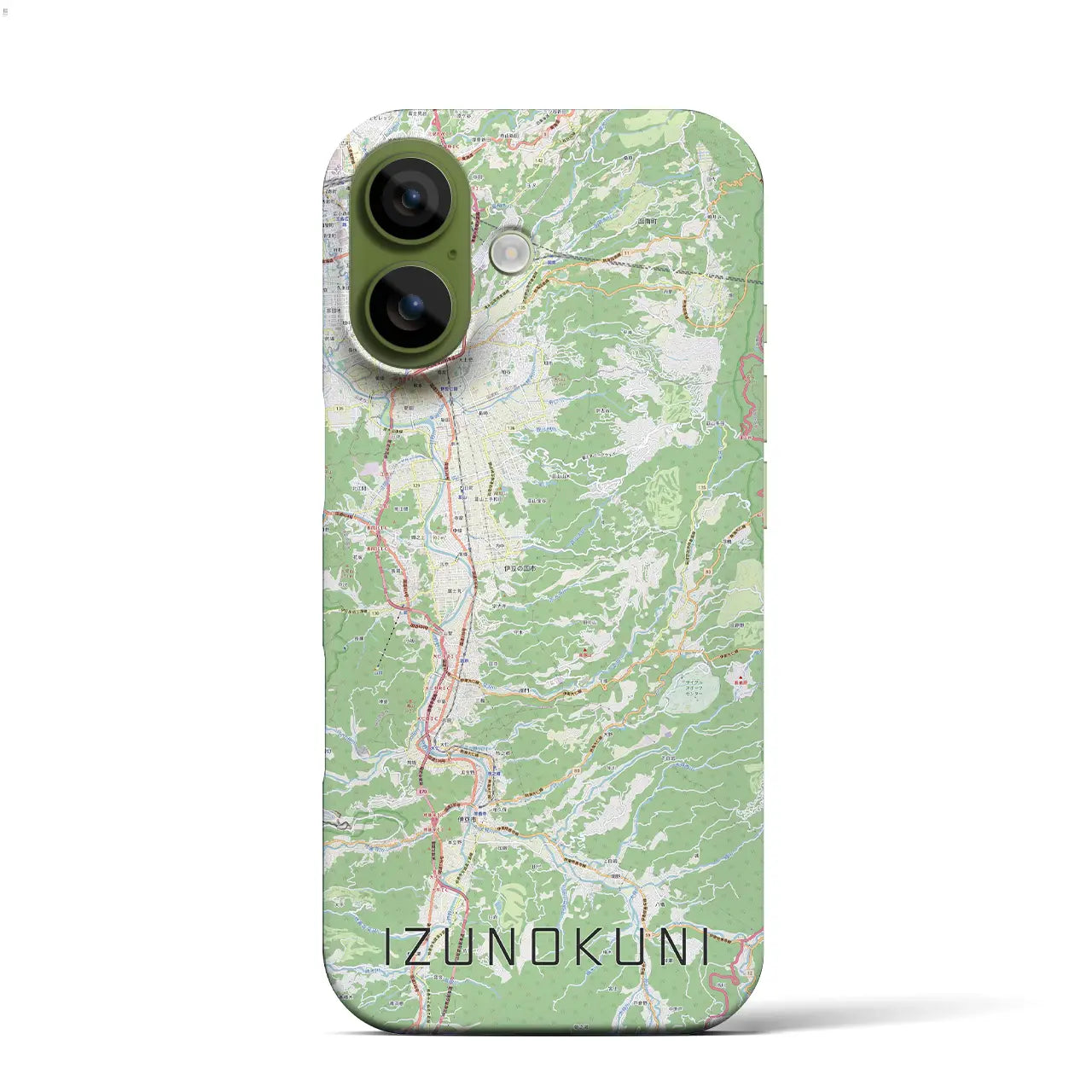 【伊豆の国(静岡県)】地図柄iPhoneケース(バックカバータイプ)