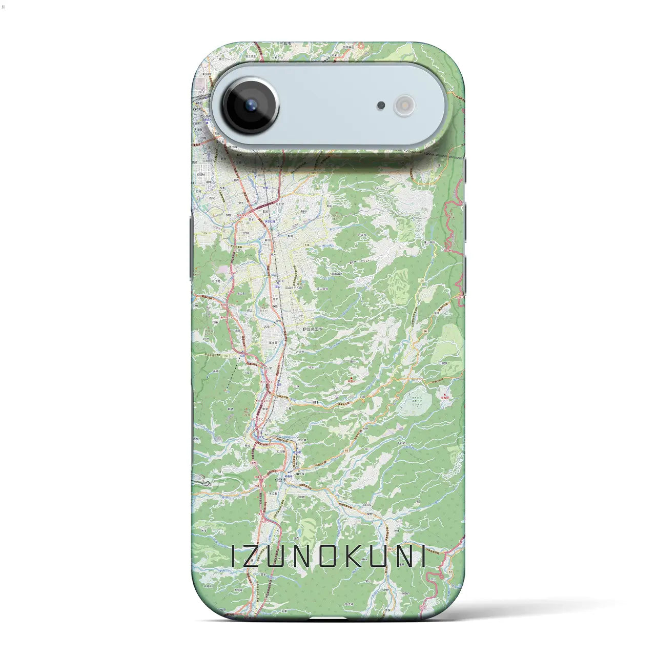 【伊豆の国(静岡県)】地図柄iPhoneケース(バックカバータイプ)ナチュラル・iPhone 17 Pro Max 用