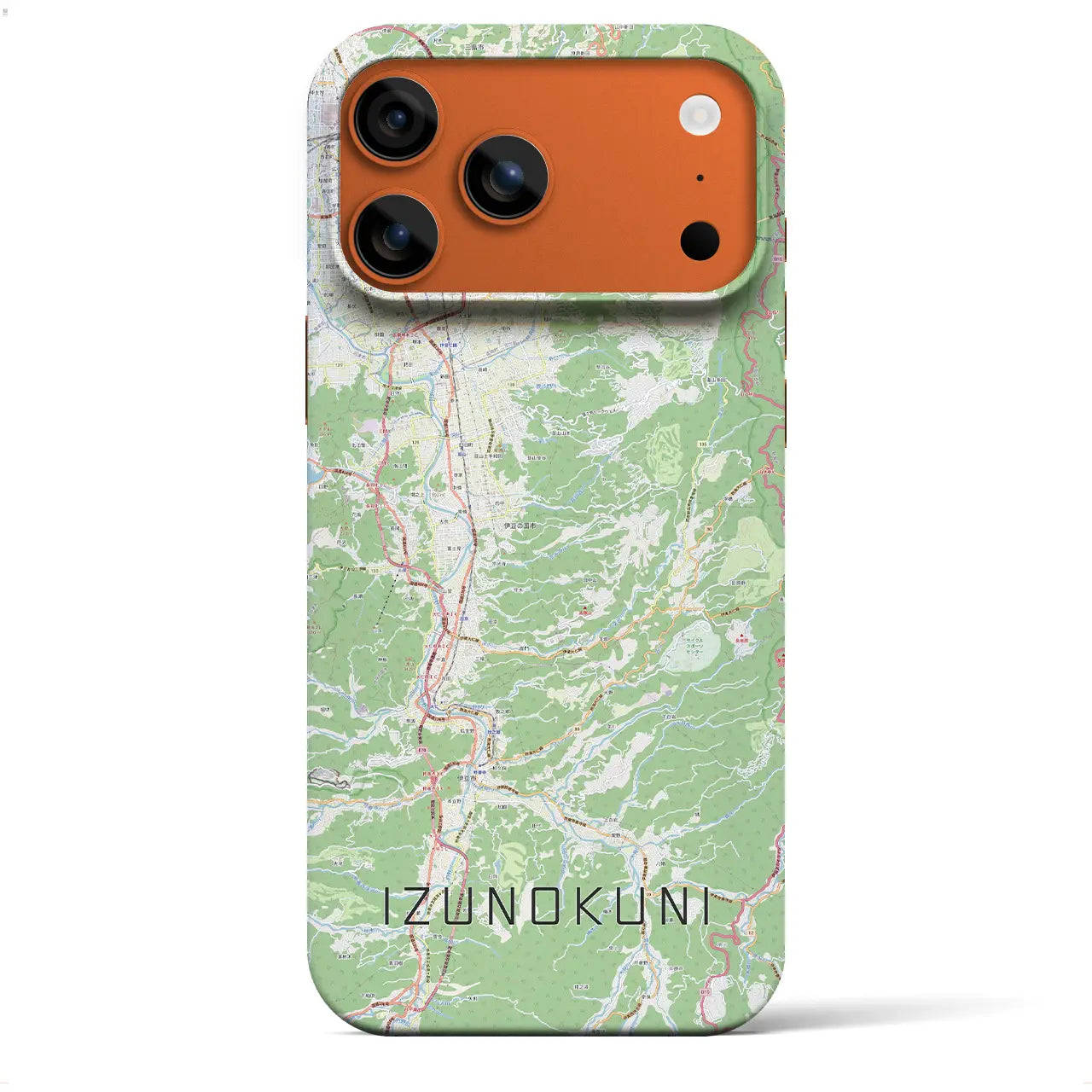 【伊豆の国(静岡県)】地図柄iPhoneケース(バックカバータイプ)