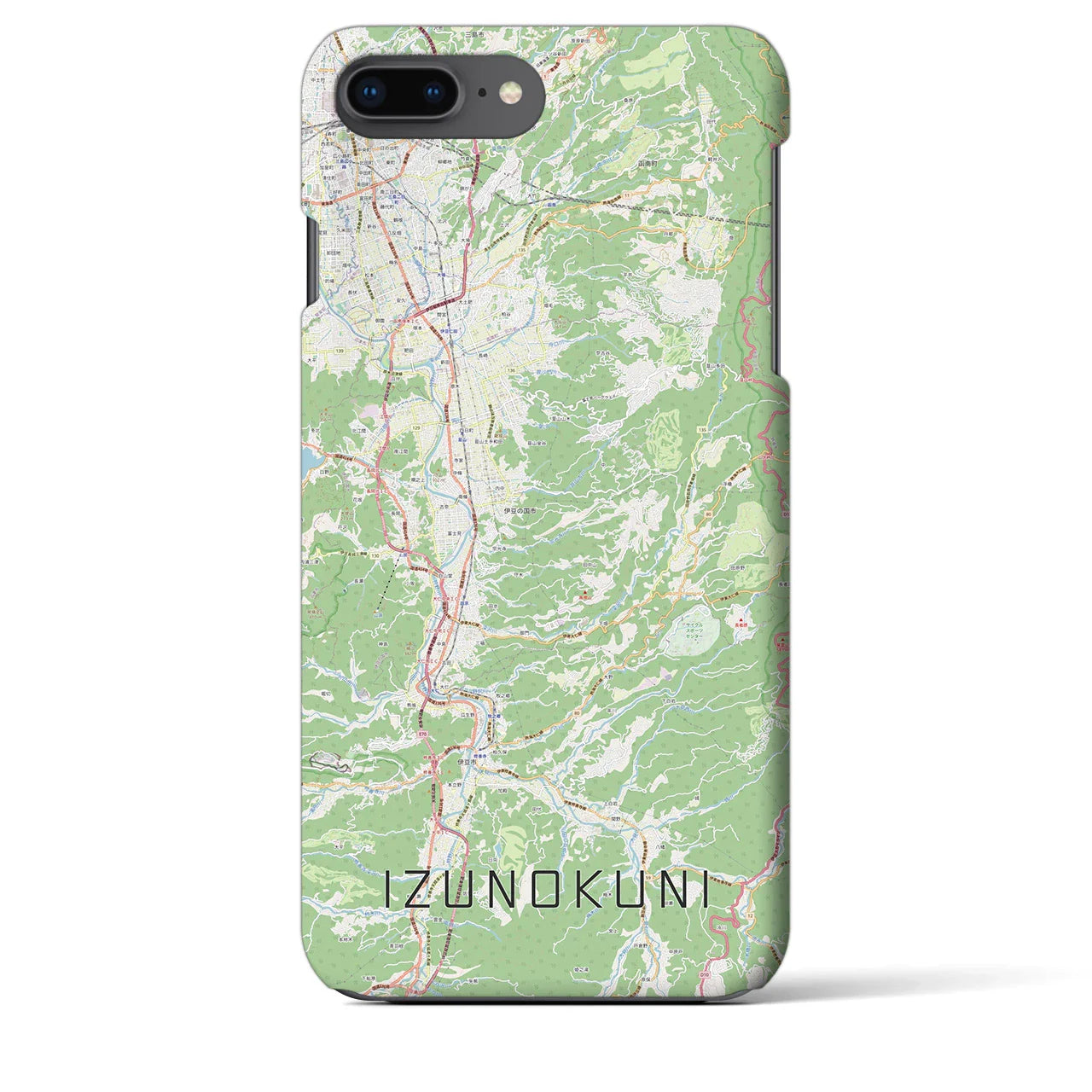 【伊豆の国(静岡県)】地図柄iPhoneケース(バックカバータイプ)
