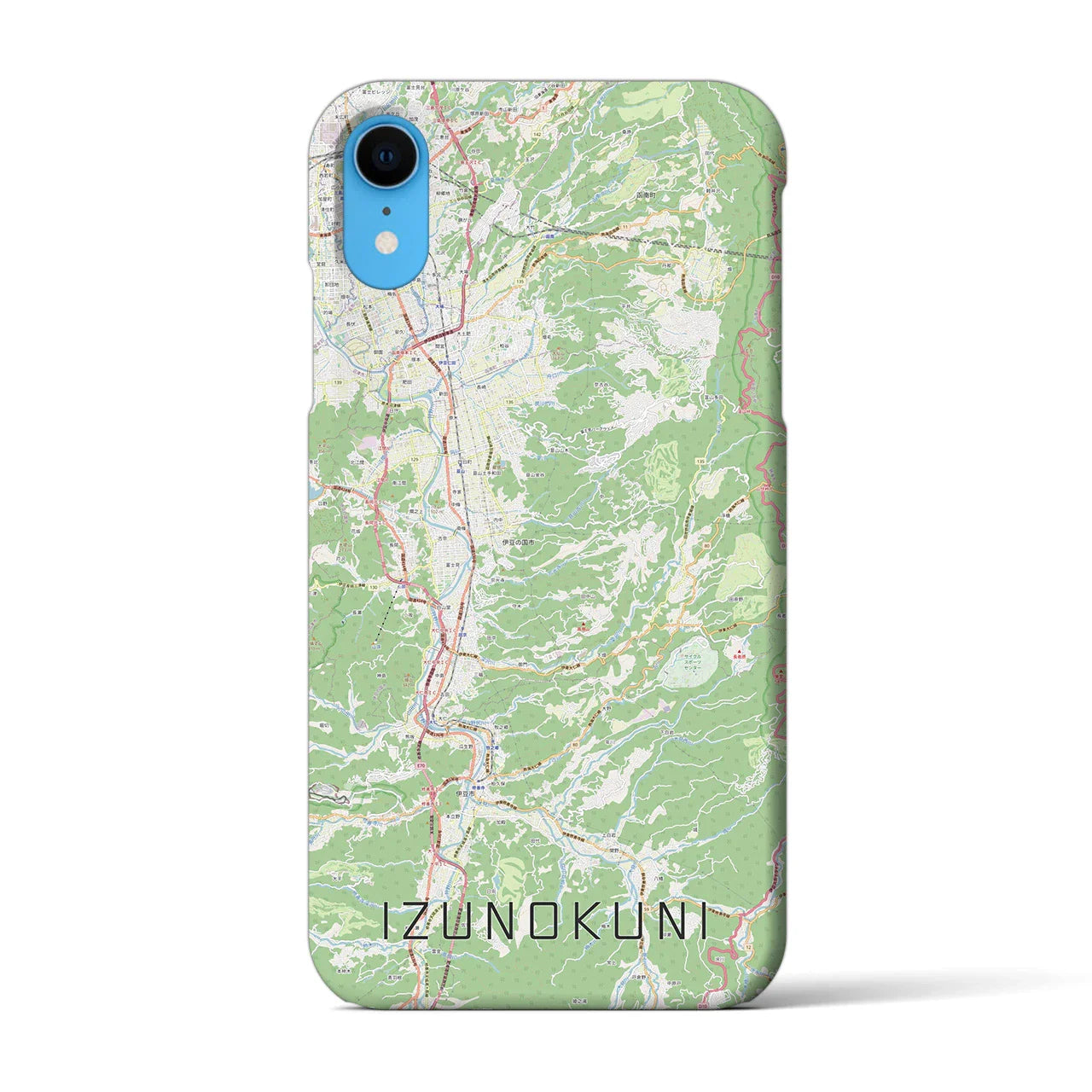 【伊豆の国(静岡県)】地図柄iPhoneケース(バックカバータイプ)