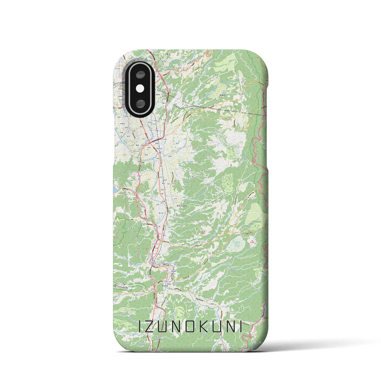【伊豆の国(静岡県)】地図柄iPhoneケース(バックカバータイプ)