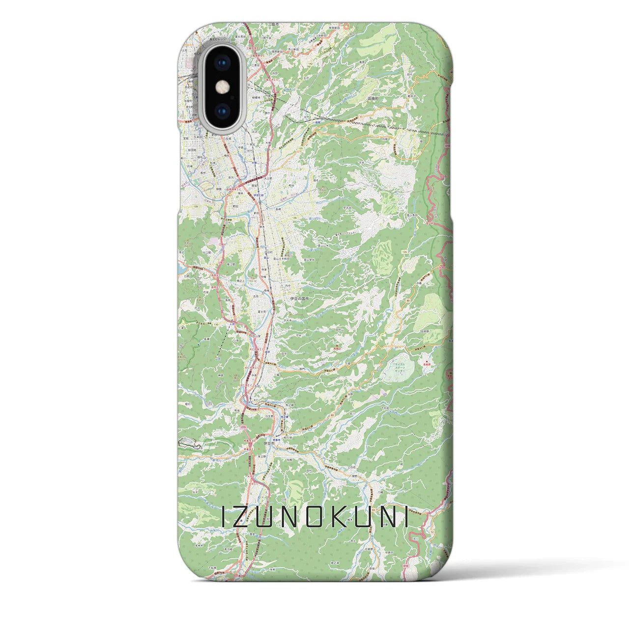 【伊豆の国(静岡県)】地図柄iPhoneケース(バックカバータイプ)