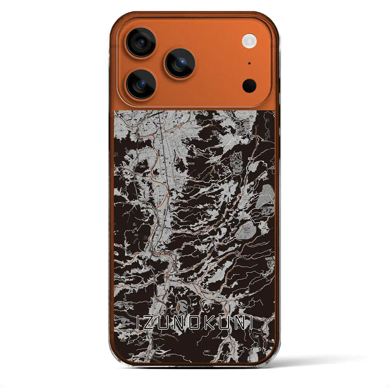 【伊豆の国(静岡県)】地図柄iPhoneケース(クリアタイプ)