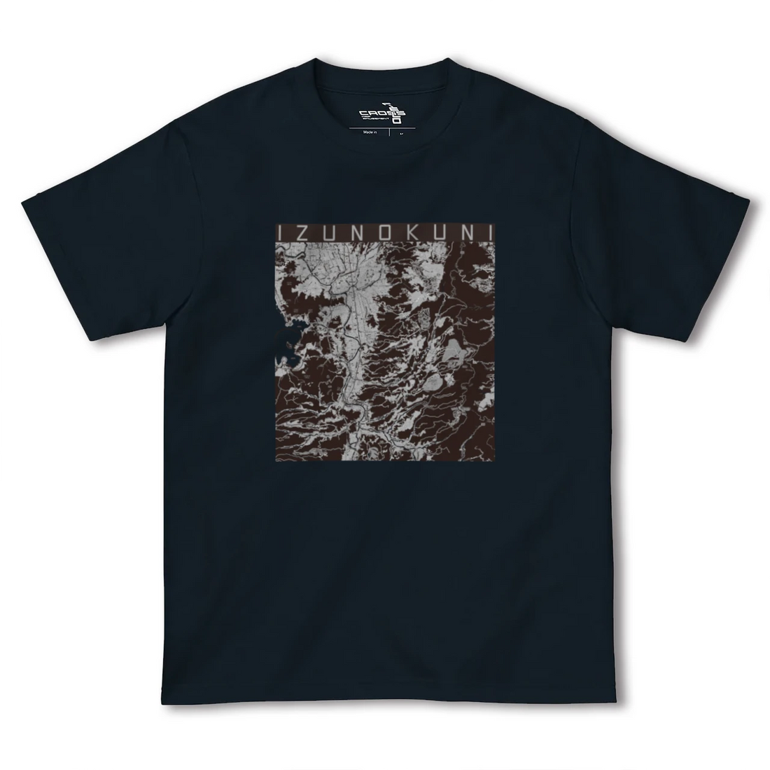 【伊豆の国(静岡県)】地図柄ヘビーウェイトTシャツ