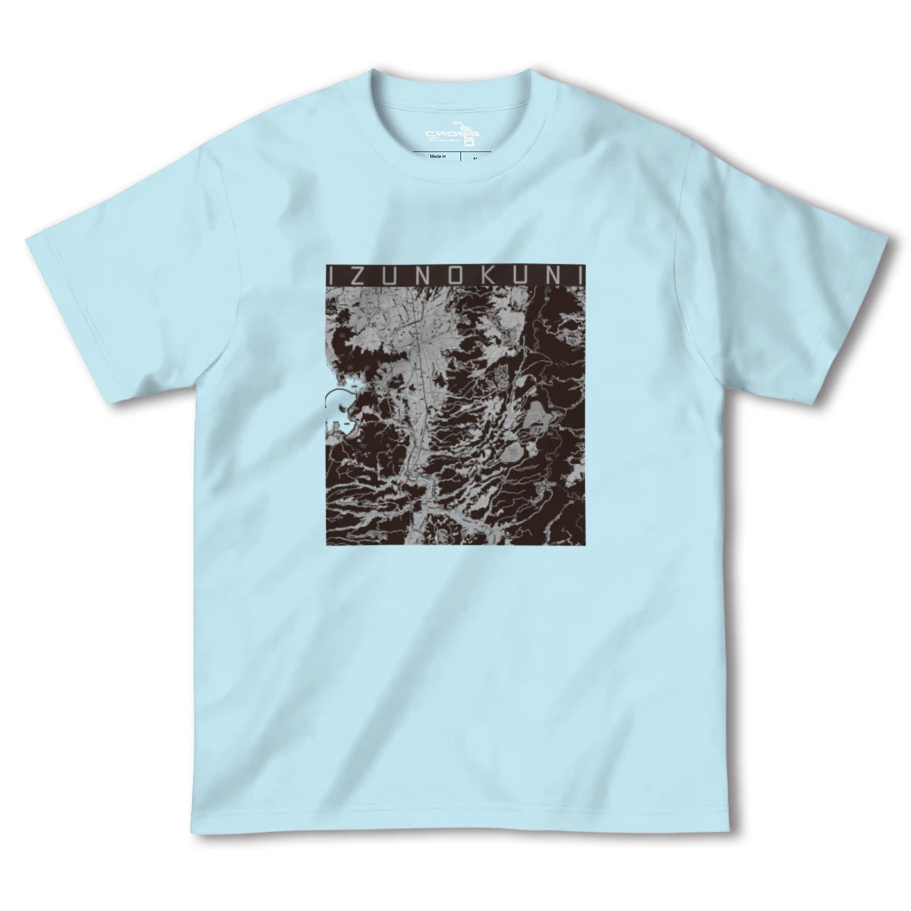 【伊豆の国(静岡県)】地図柄ヘビーウェイトTシャツ