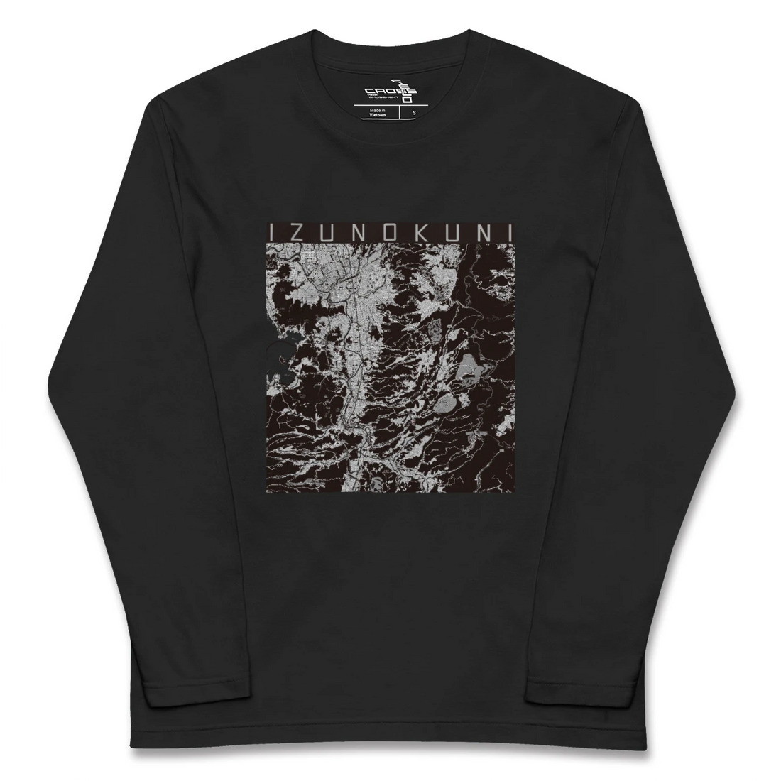 【伊豆の国(静岡県)】地図柄ロングスリーブTシャツ