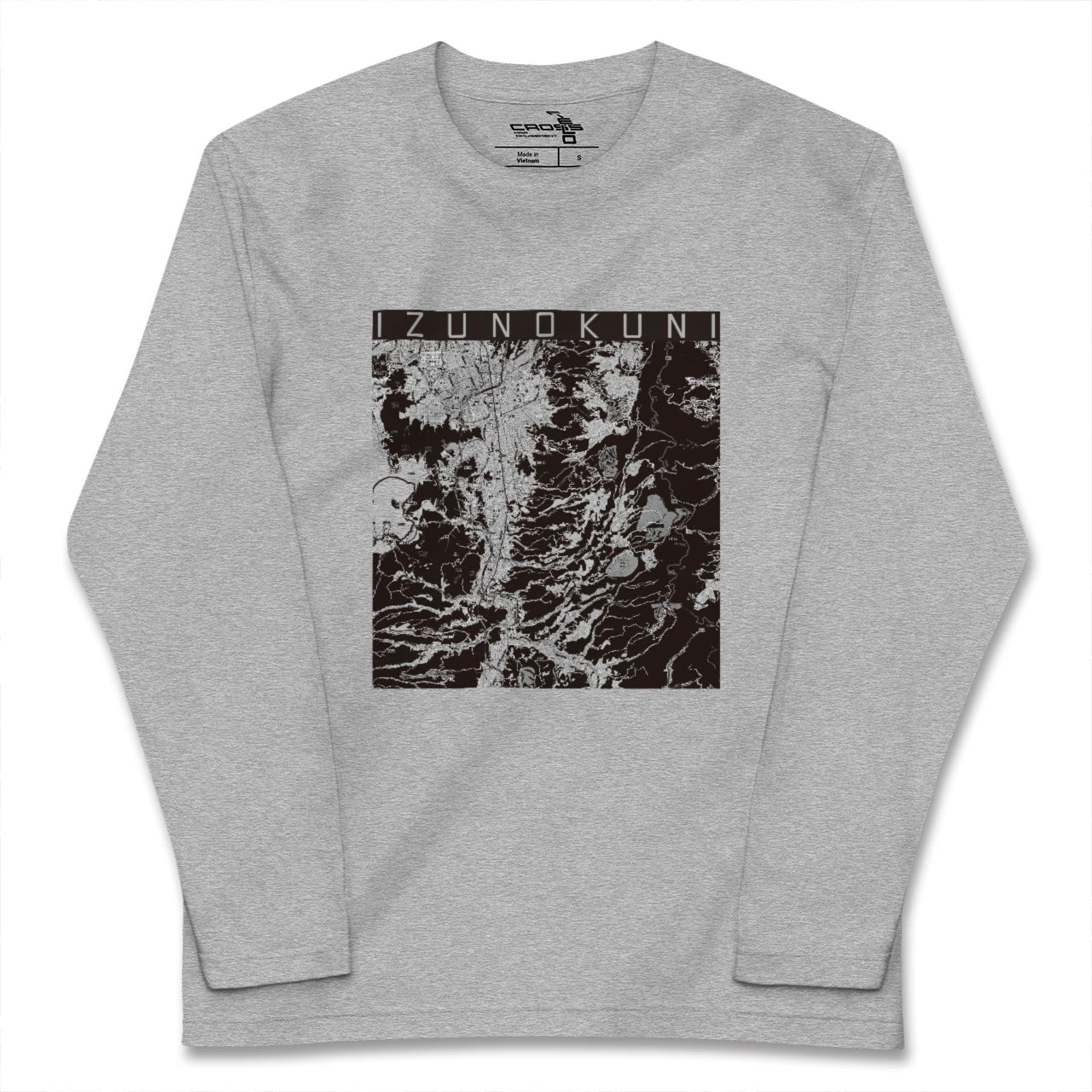 【伊豆の国(静岡県)】地図柄ロングスリーブTシャツ