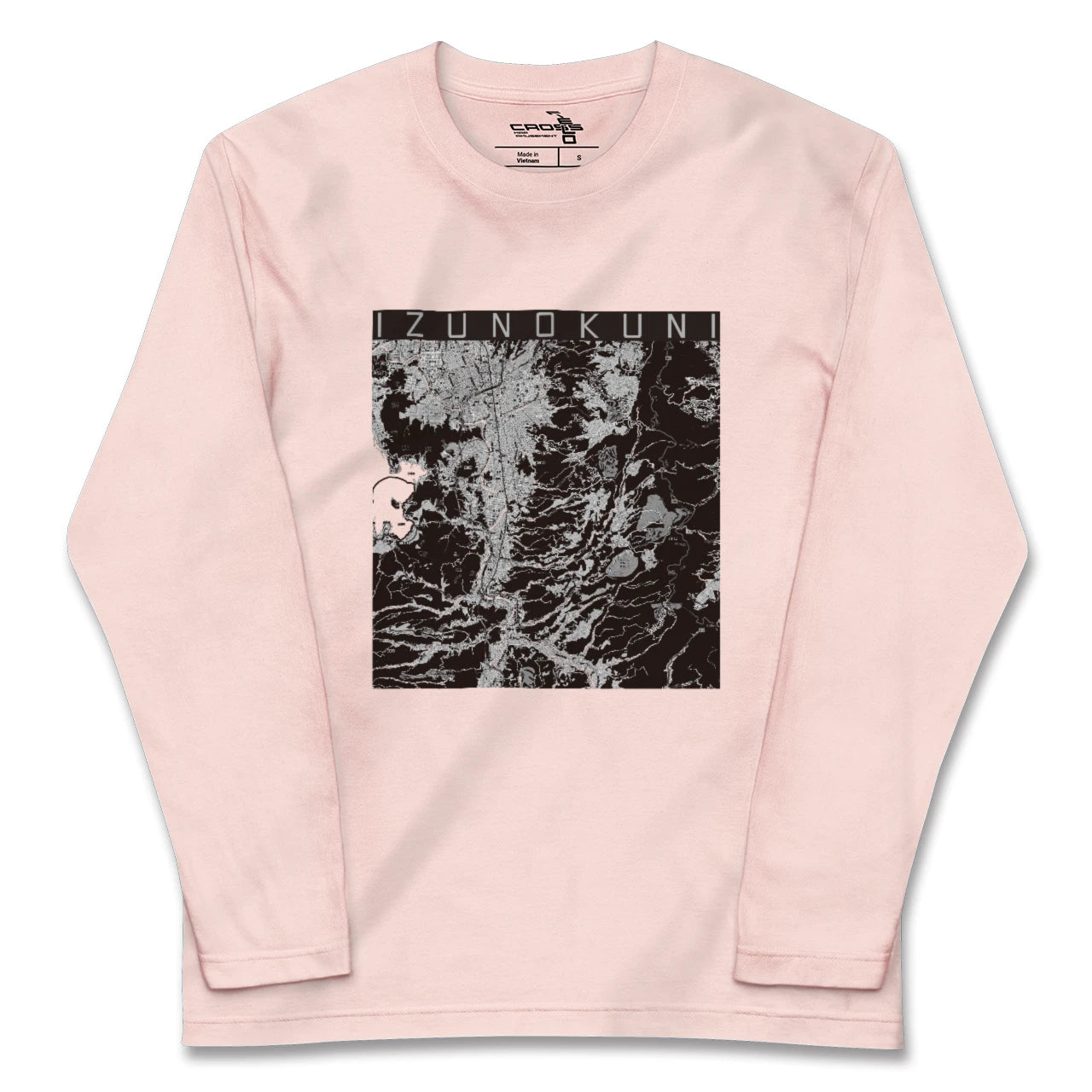 【伊豆の国(静岡県)】地図柄ロングスリーブTシャツ