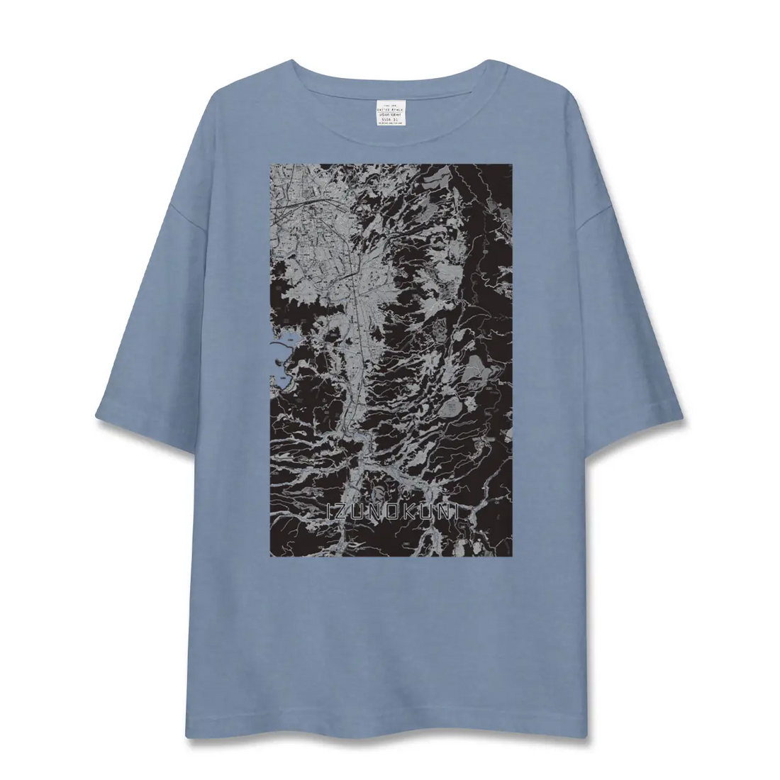 【伊豆の国(静岡県)】地図柄ビッグシルエットTシャツ
