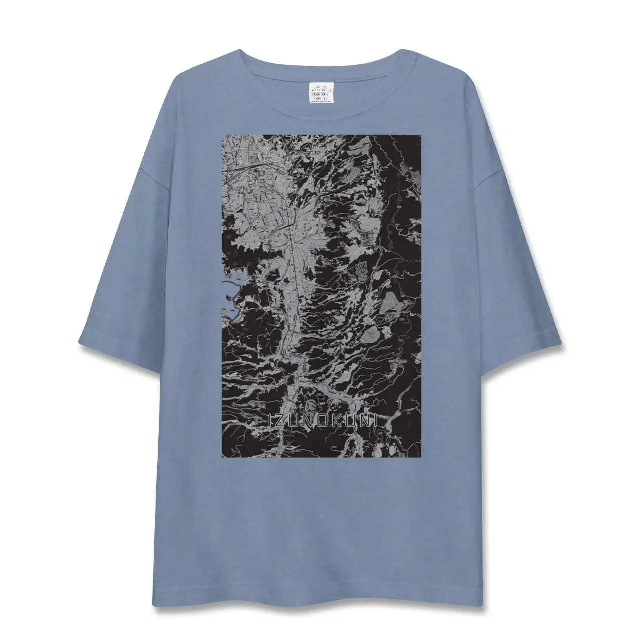 【伊豆の国(静岡県)】地図柄ビッグシルエットTシャツ