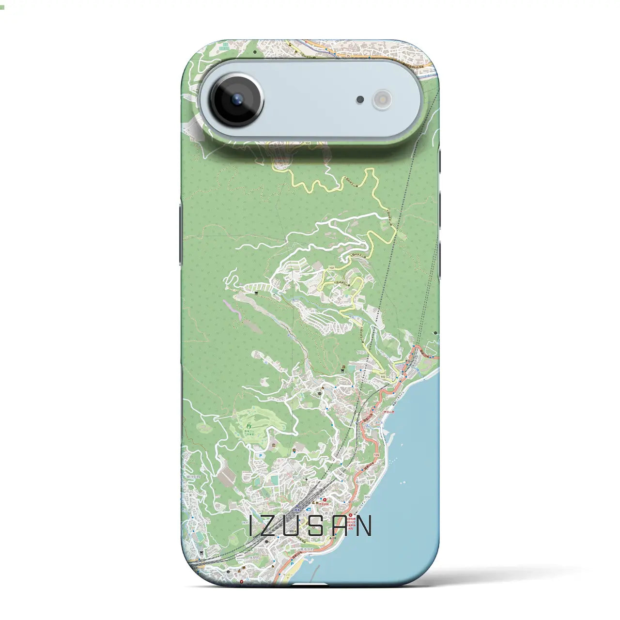 【伊豆山(静岡県)】地図柄iPhoneケース(バックカバータイプ)
