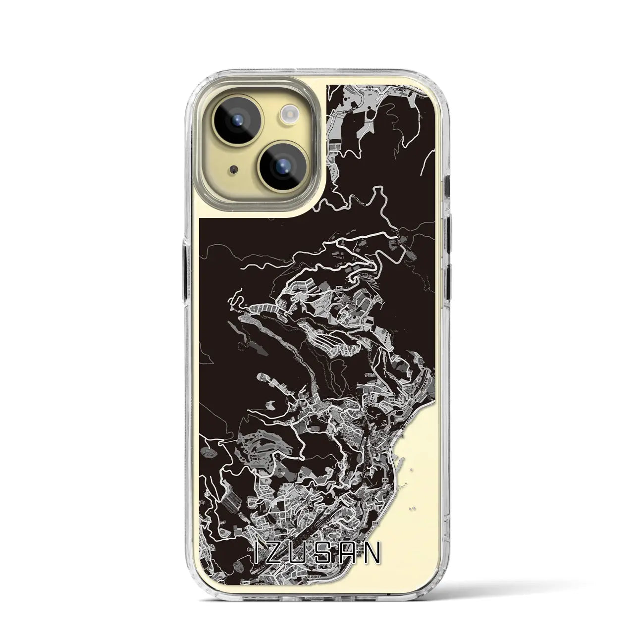 【伊豆山(静岡県)】地図柄iPhoneケース(MagSafeタイプ)
