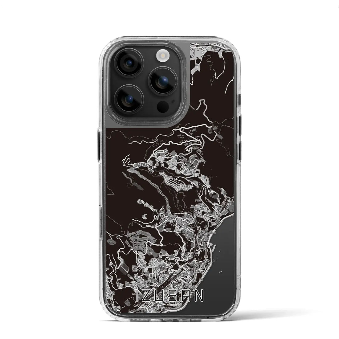 【伊豆山(静岡県)】地図柄iPhoneケース(MagSafeタイプ)