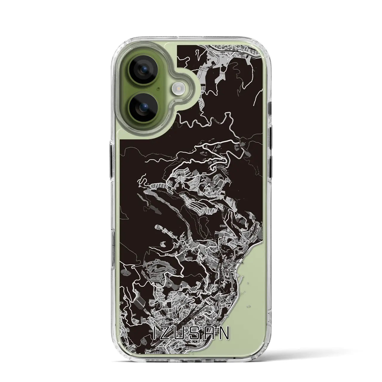 【伊豆山(静岡県)】地図柄iPhoneケース(MagSafeタイプ)