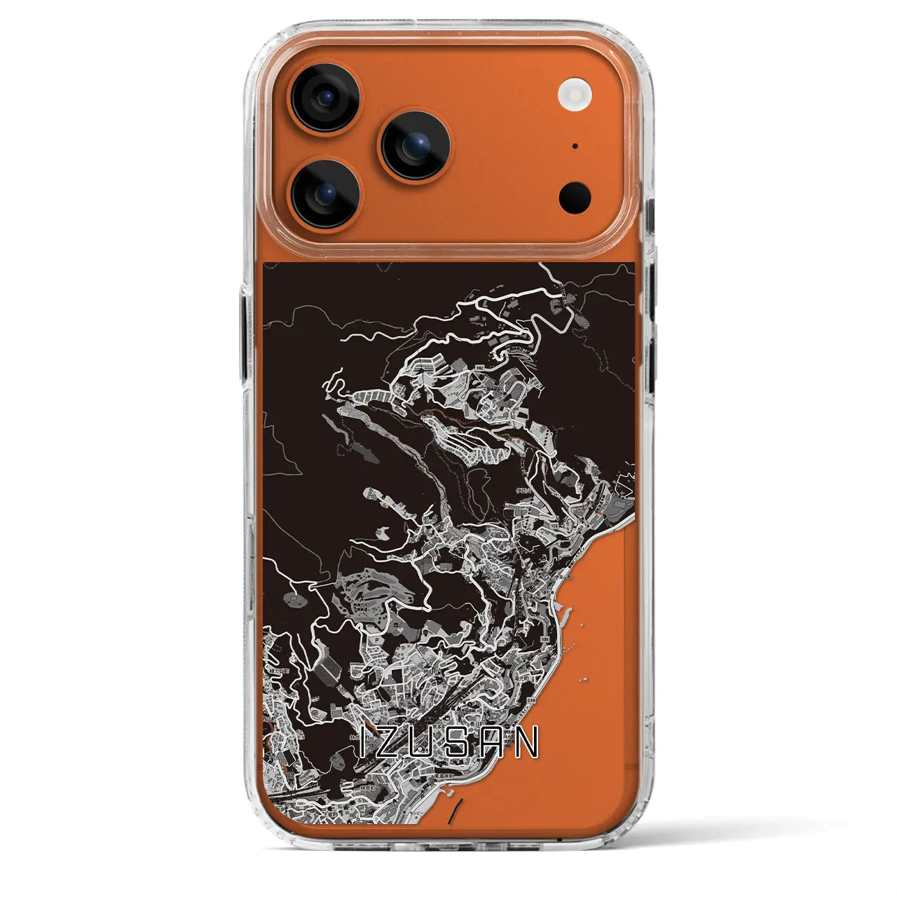 【伊豆山(静岡県)】地図柄iPhoneケース(MagSafeタイプ)