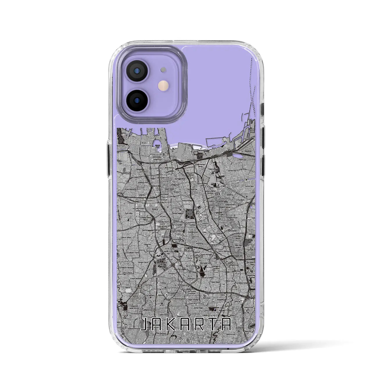 【ジャカルタ(インドネシア)】地図柄iPhoneケース(MagSafeタイプ)