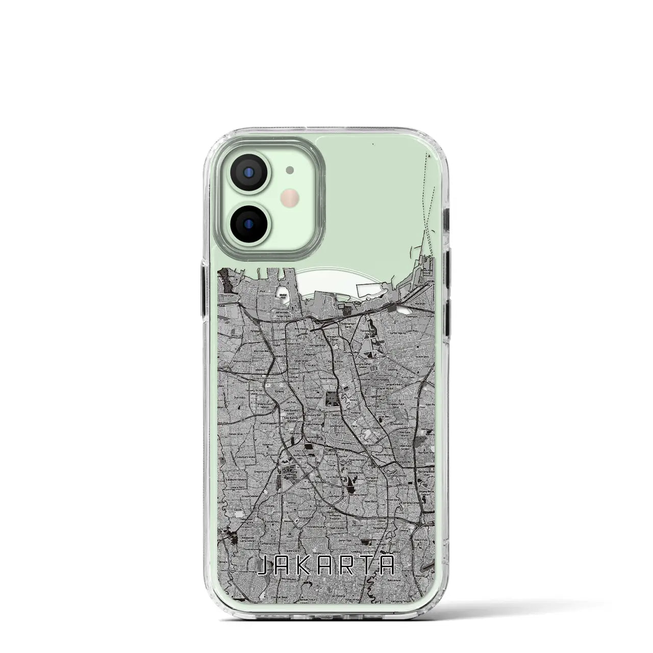 【ジャカルタ(インドネシア)】地図柄iPhoneケース(MagSafeタイプ)