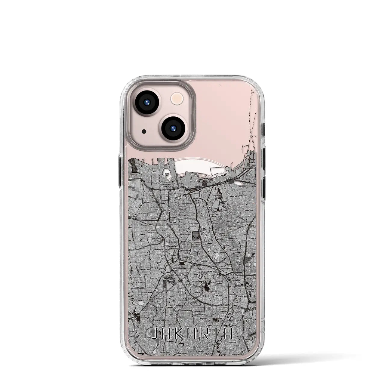 【ジャカルタ(インドネシア)】地図柄iPhoneケース(MagSafeタイプ)