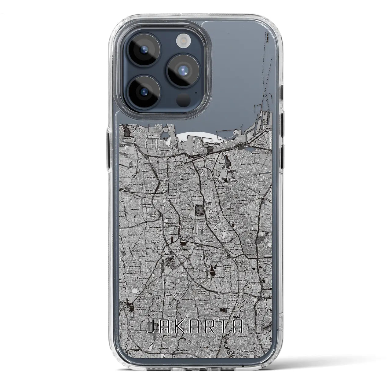 【ジャカルタ(インドネシア)】地図柄iPhoneケース(MagSafeタイプ)